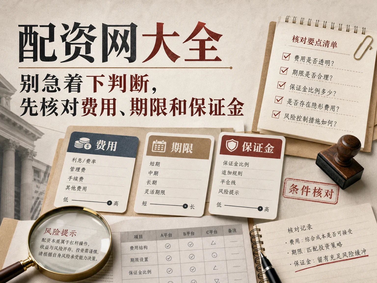 配资网大全别急着下判断，先核对费用、期限和保证金 插图