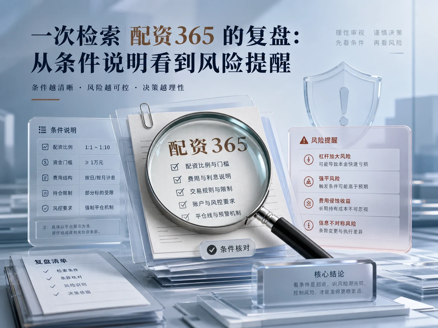 一次检索配资365的复盘：从条件说明看到风险提醒 插图